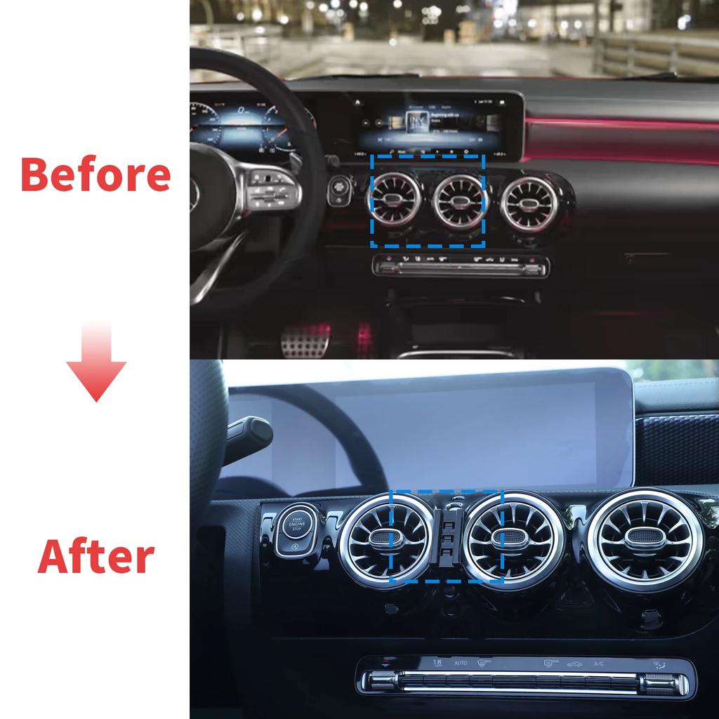 Car Mobile Phone Holder for Mercedes Benz A Class CLA A200 A180 W177 2019~ 2025 Navigation Stand Auto Accessories GPS Bracket
