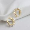 Chinese Restaurant Fourth Season Zhao Liying Same Style Earrings for Shell Bead Ear Buckle Earrings Clear Summer Earring