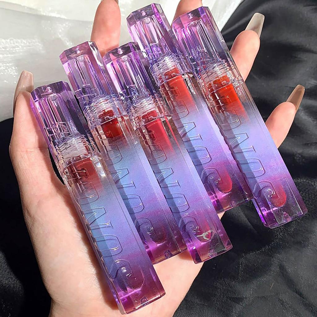 Mirror Nourish Lip Gloss 6 Colors Long-Lasting Lipstick Waterproof Non-Stick Cup Mirror Finish Liquid Lipstick 4ml