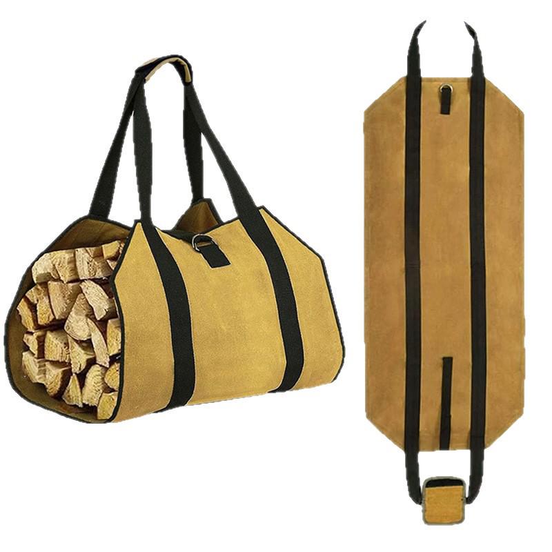 Hot Selling Large Capacity Outdoor Firewood Tote Bag for Logging and Storage.