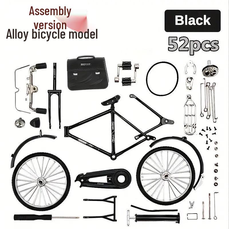 DIY Alloy Metal Bicycle Model - Hands-On Fun Ornament