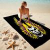 Gang Motorcycle Enthusiasts Hells Angels Motorcycle Club Beach Towel Outdoor Camping Vacation Swimming Beach Towel Outdoor Absorbent Bath Towel Y2