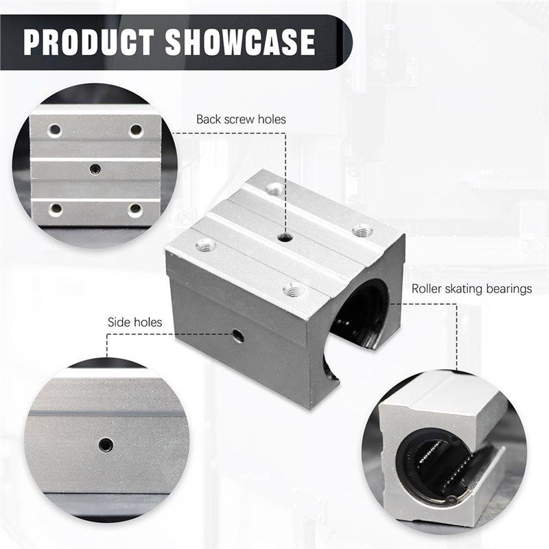 ABBP-TBR25UU TBR30UU For CNC Router And 3D Printer Compatible Linear Ball Bearing Blocks