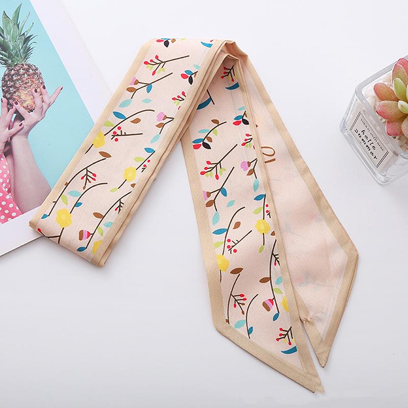 Fashion Long Silk Scarf Hair Band Hair-Binding All-Match High Sense Headdress Celebrity Hair Accessories For Women Headband