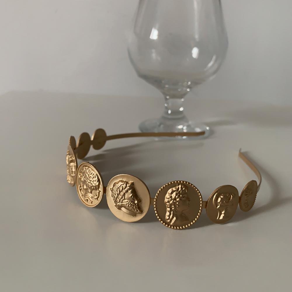 Korea Girls Headdress  Hair Hoop Baroque Style Head Portrait Headband Hair Accessories
