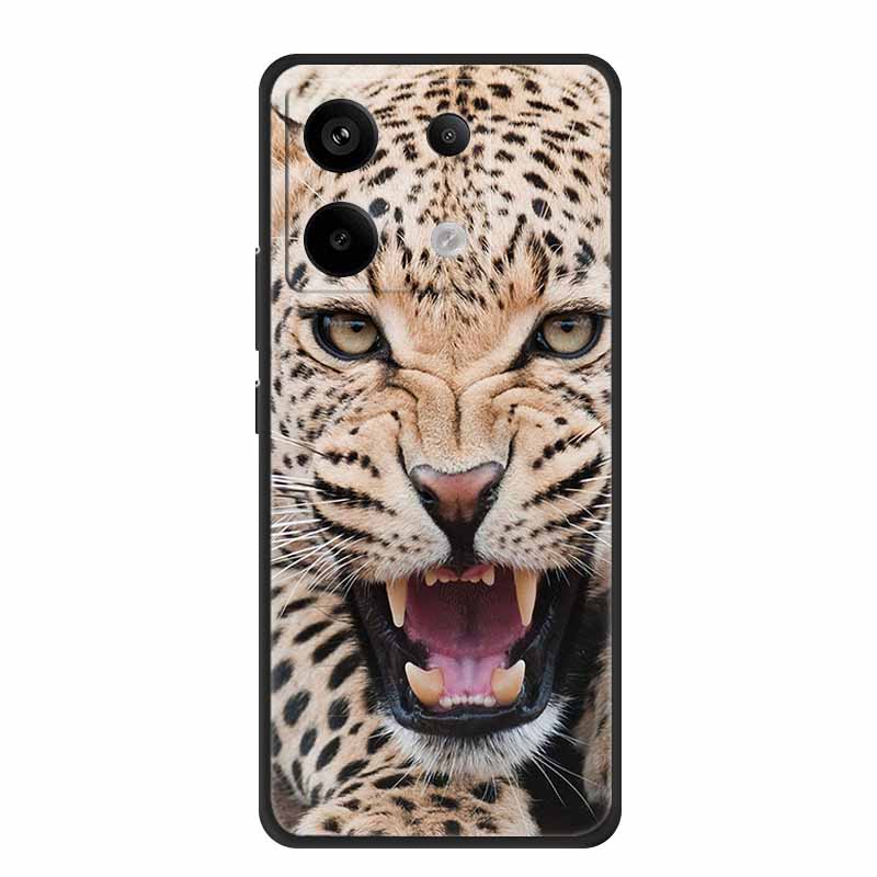 For Xiaomi Redmi Note 13 Pro 5G 4G Case Animals TPU Soft Silicone Back Cover Phone Cases for Redmi Note13 4G 5G Bumper Wolf Para
