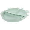 Baby Food Bowls Silicone Crab Shape Green 1pcs 10.2x9.3x1.2in