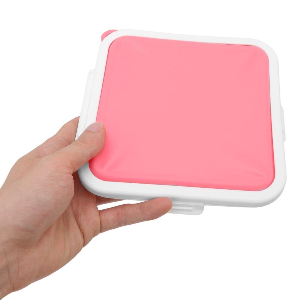 PP Silicone Material Sandwich Storage Box 3 Side Clips Food Snack Storage Lunch Container  For Work