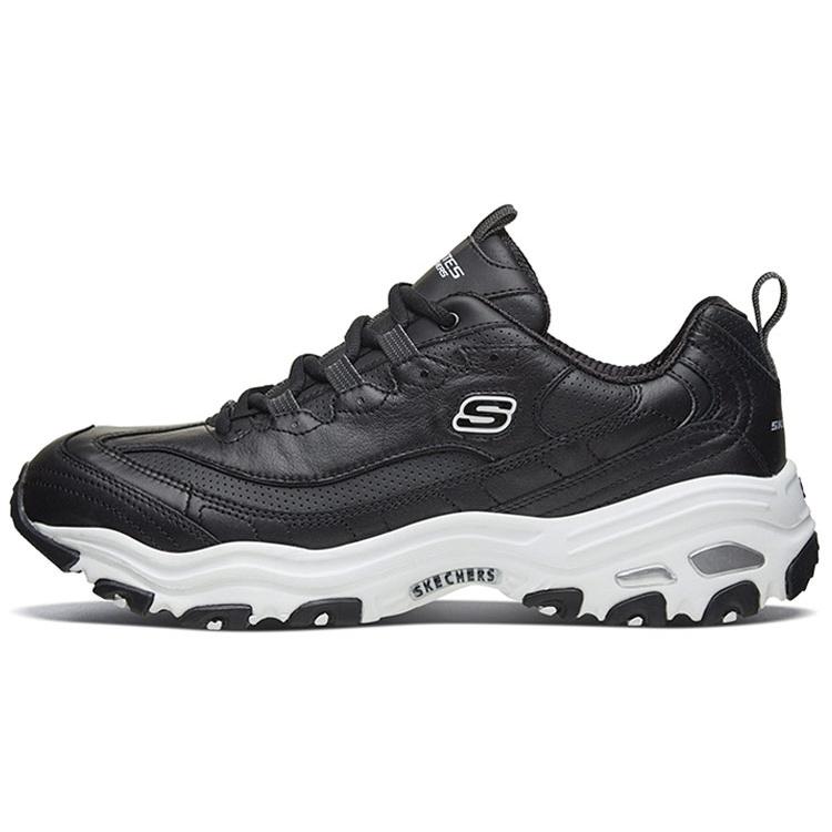 Skechers D Lites 1.0 Low-Top Daddy Shoes Black Men s 51888-BKW EU 43