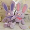Kanin Gosedjur Plyschleksak Kaninpäls Nyckelring Mjuk Söt Accessoarer Nyckelring Gåva till Kvinnor Flickor Barn Bildekoration