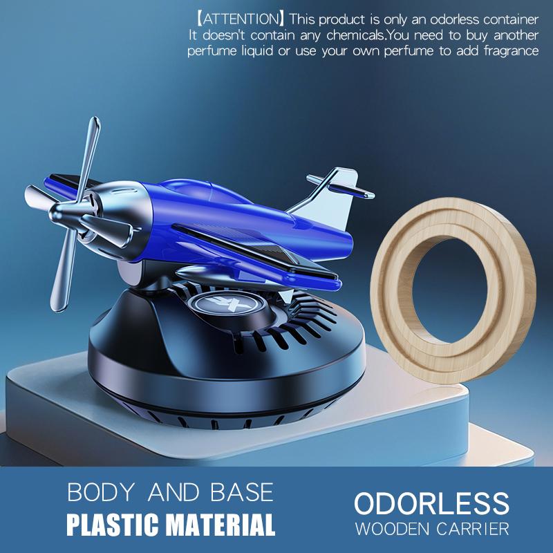 

No perfume DIY fragrance diffuser Swinging Rotating solar car air freshener dashboard plane ornament decoration accessories men