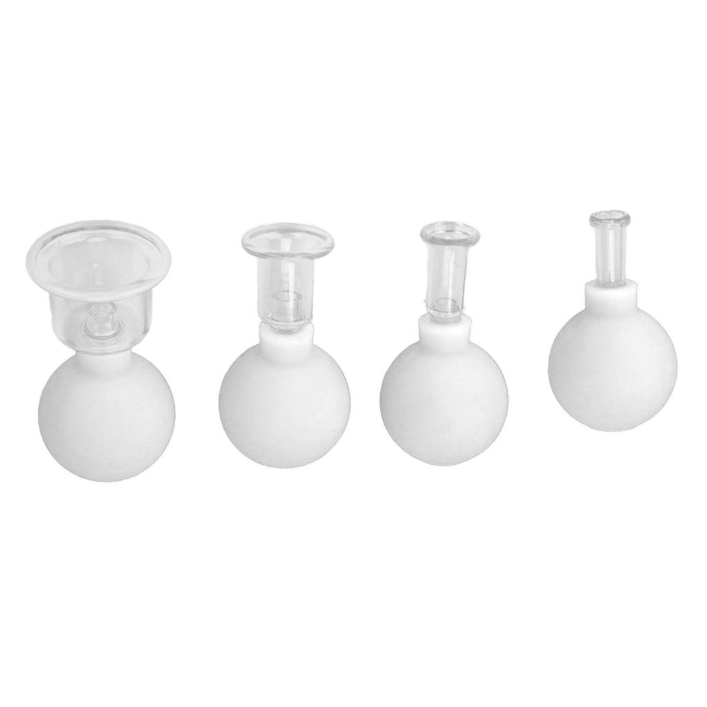 Vacuum Cupping Kit Remove Dampness Massage Broken Resistant Improve Blood Circulation Cupping Set White