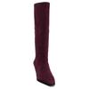 Zara Fashionable Comfortable High Boots Women boots Burgundy 11007510022