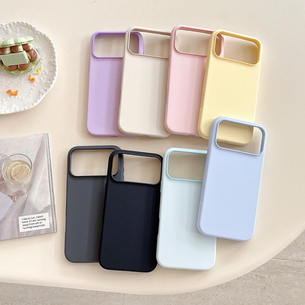 Two-Color Liquid Silicone Case for iPhone 17 Pro Max - Anti-Fall, Compatible with iPhone 14/15/16