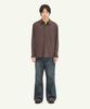 INTEMPOMOOD Down Pigment Washed Shirt_Wine