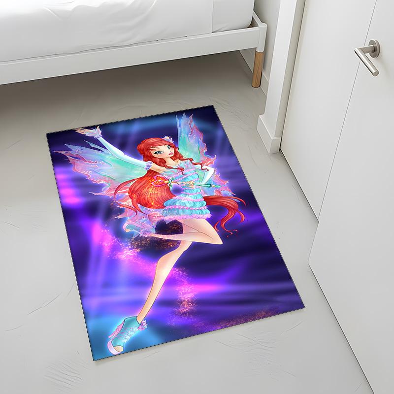 Winx Club (1) Rug Suitable For Living Rooms Bedrooms Computer Rooms Dining Areas And Placement Under Tables And Chairs Also An Ideal Choice For Office