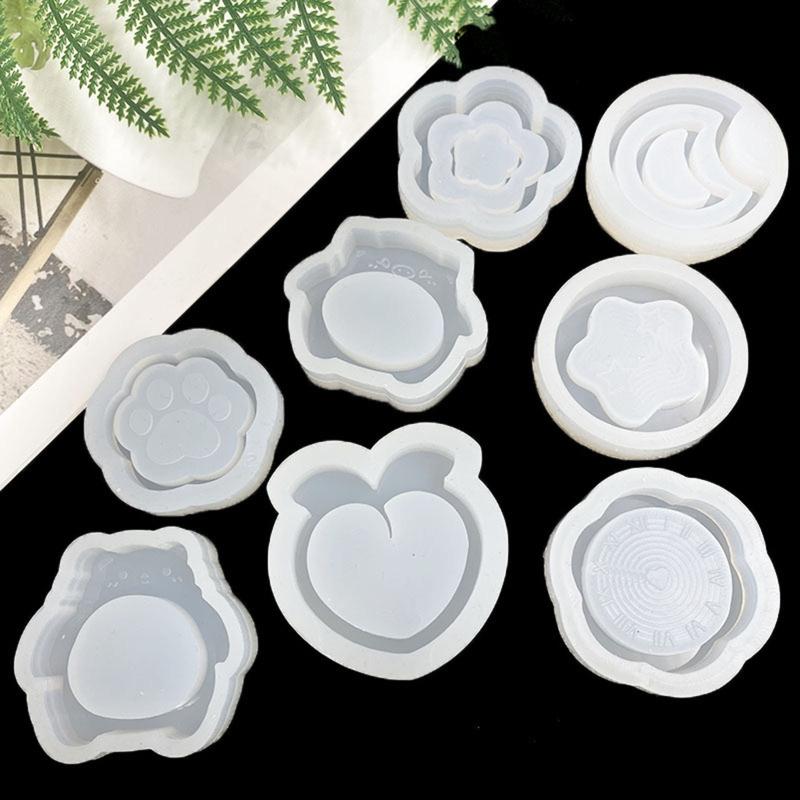 Sturdy Silicone Cats Key Rings Mold Easy To Use Silicone Cats Paws Keychain Accessory Mold for Art and Craft Enthusiasts