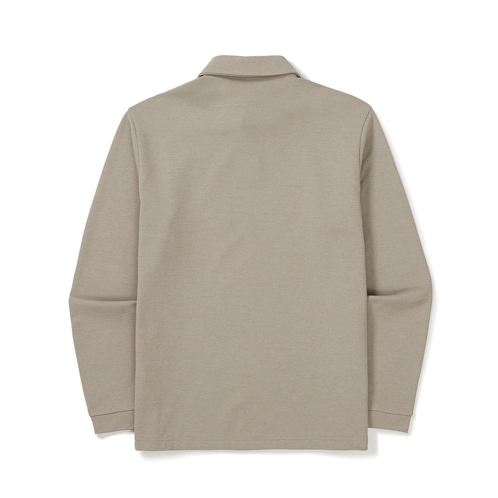 SNOWPEAK Polo Long Sleeve T-shirt Beige Gray (S24FMTPS10)
