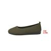 Large size spring new flat bottom round head foot cover shallow mouth mother shoes knitted fashion versatile shoes