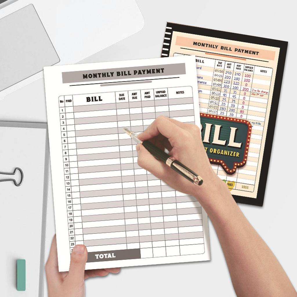 Family Money Organizer and Monthly Finance Tracker Bill Checklist Efficient Payment Management and Savings Planning