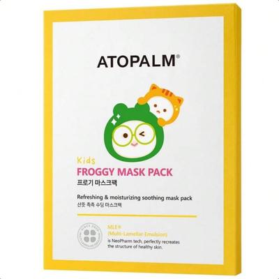 Atopalm KIDS FROGGY MASK PACK 1 BOX (5 Sheets), Revitalizing Moisturizing MLE Mask Pack, Korea