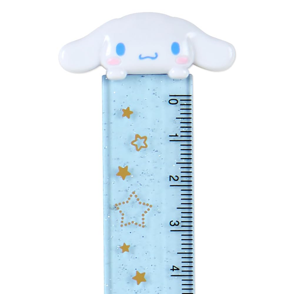Sanrio Ruler 15cm Cinnamoroll Cinnamon Learning Stationery Character 502600 SANRIO 4×0.6×18.3cm Kids'