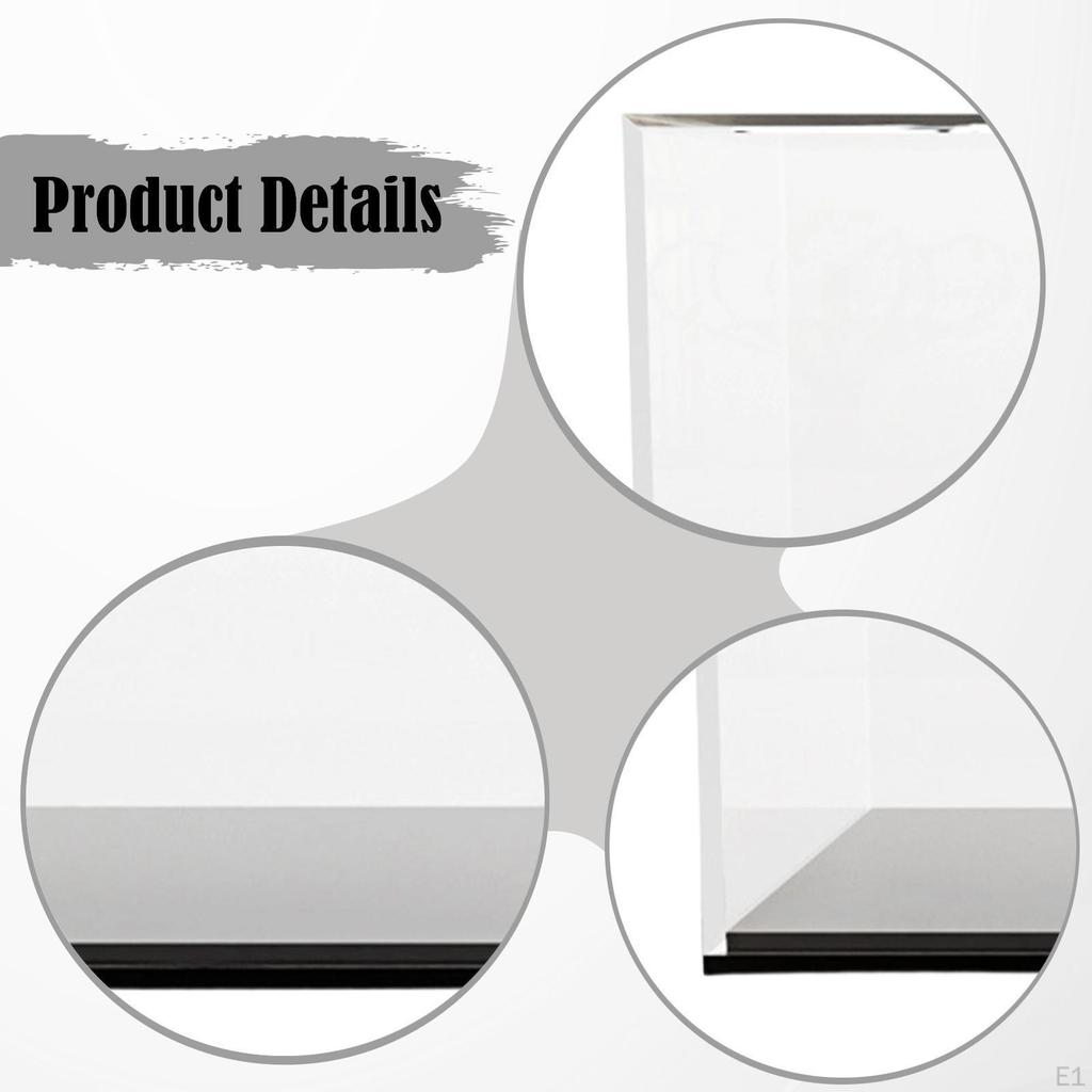 Acrylic Display Case 1:24 with Black Base, Storage Box for Model Cars, Stand Cars