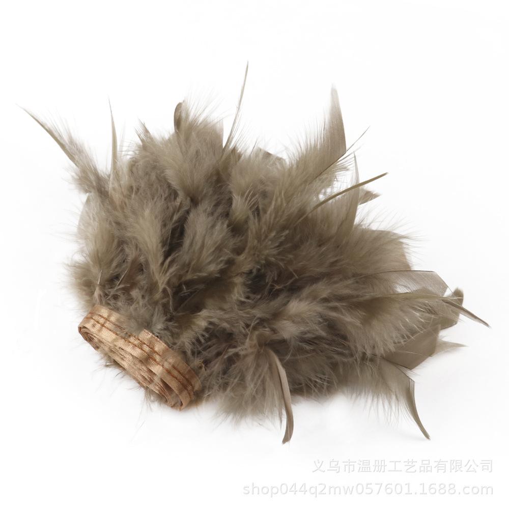 Feather Turkey Feather Lace Car Doll Decorative Fire Piece Cloth Edge Feather Handmade Dress Skirt Material