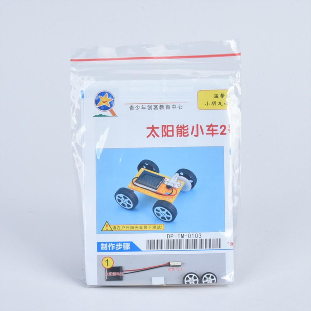 DO-IT-YOURSELF Mini Solar Powered Toy Car Ideal For Children Solar Power Toy Assembled Energy Powered Car children s Playthings Children Novelty
