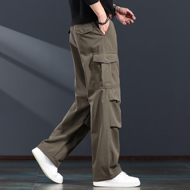 Men's Loose Straight Fit Workwear Cargo Pants
