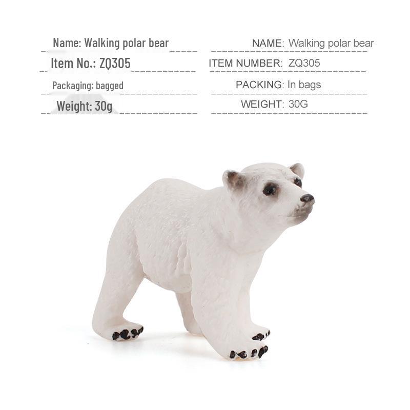 Popular Simulation Arctic Animal Figurines: Polar Bear, Fox, Seal, Walrus, Whale