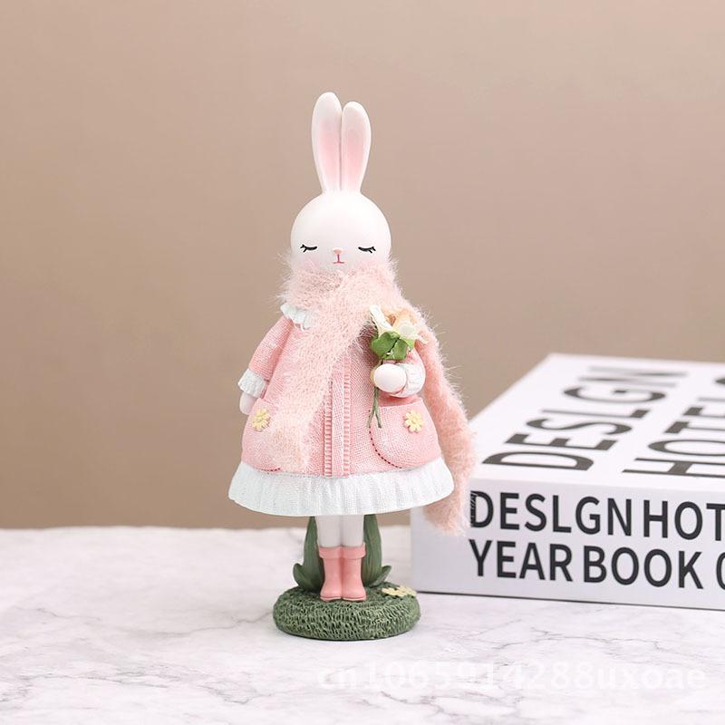 Year of the Rabbit Resin Crafts Rabbit Ornaments for Cake Baking Decorations Home Decor Wholesale Gift Small Medium Large Sizes