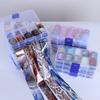 10 Stück/Box Nagel Holografische Transferfolie Aufkleber Gold Slider Wrap Klebepapier Sternen Nagelaufkleber DIY Dekorationsset