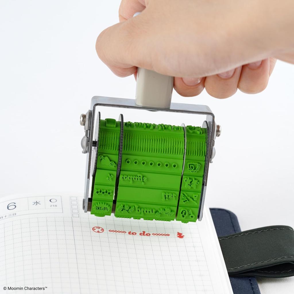Sanbi x Hobonichi Techo Moomin Rotating Stamp for Use with Planner Accessories / Planners,