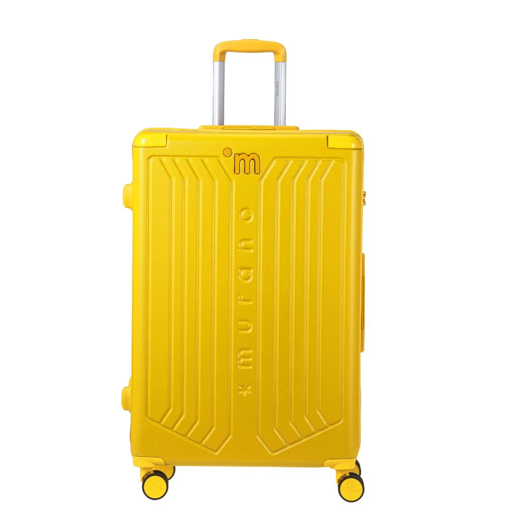 Set of 2 Rigid Suitcases  (L-76cm) (S-56cm) MAD YELLOW