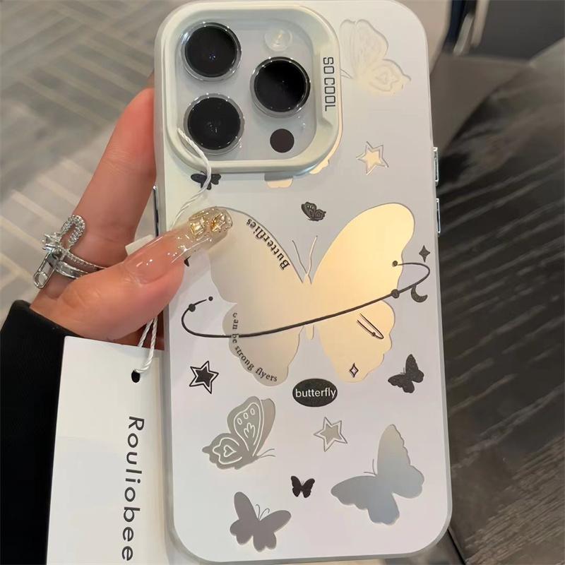 Vintage Rose Electroplate Silver Case For  Poco M6 X6 F5 X5 Pro Mi 13 12 11 Lite 5G NE 14 13T 12T Anti-drop Armour Cover