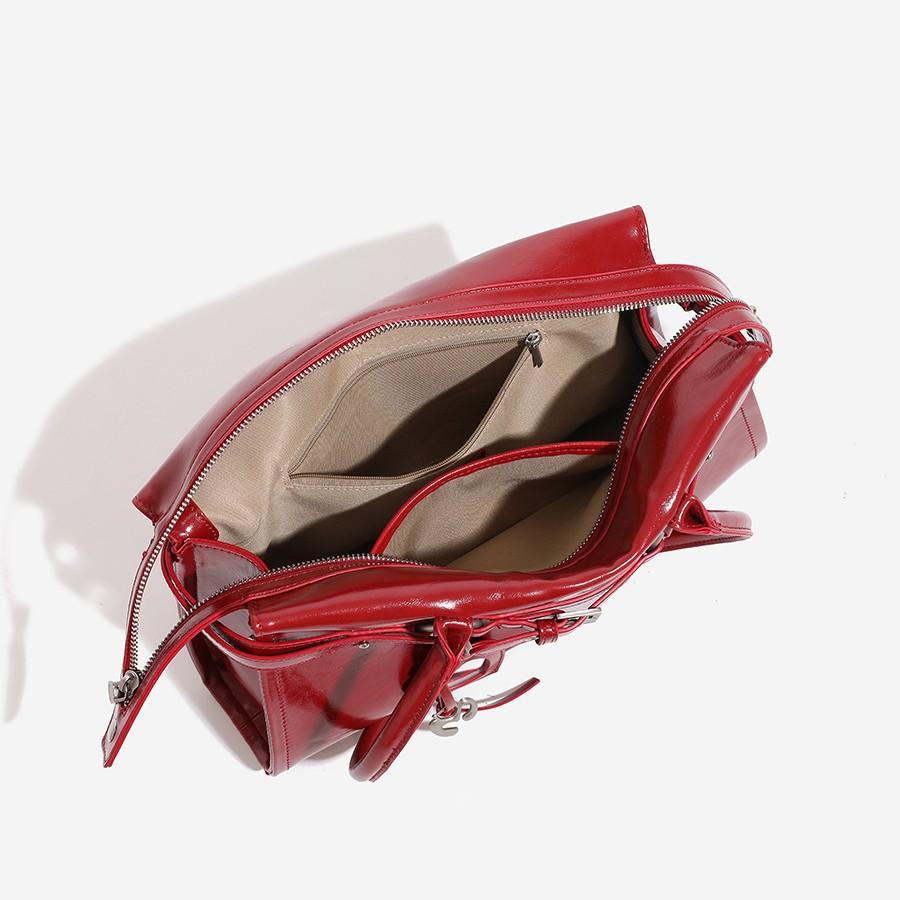 Ballet Heiress Red Sweet and Cool Armpit Bag, French Stick Bag, Bride's Wedding Bag, Winter New High-end Handbag, Shoulder Bag