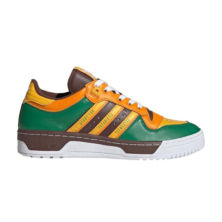 adidas Human Made x Rivalry Low Green Gold Unisex Sneakers adidas Human Made x Rivalry Low Green Gold Unisex Sneakers