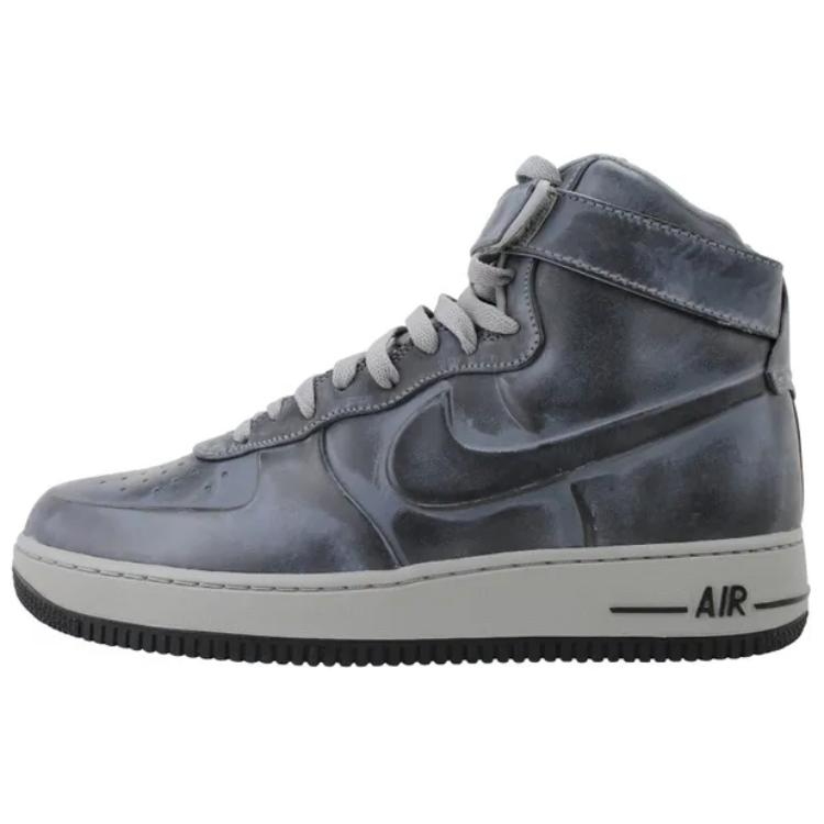 

Nike Air Force 1 Comfortable Retro Slip-Resistant Lightweight High-Top Skate Shoes Unisex Sneakers Gray Blue 469775-001 41