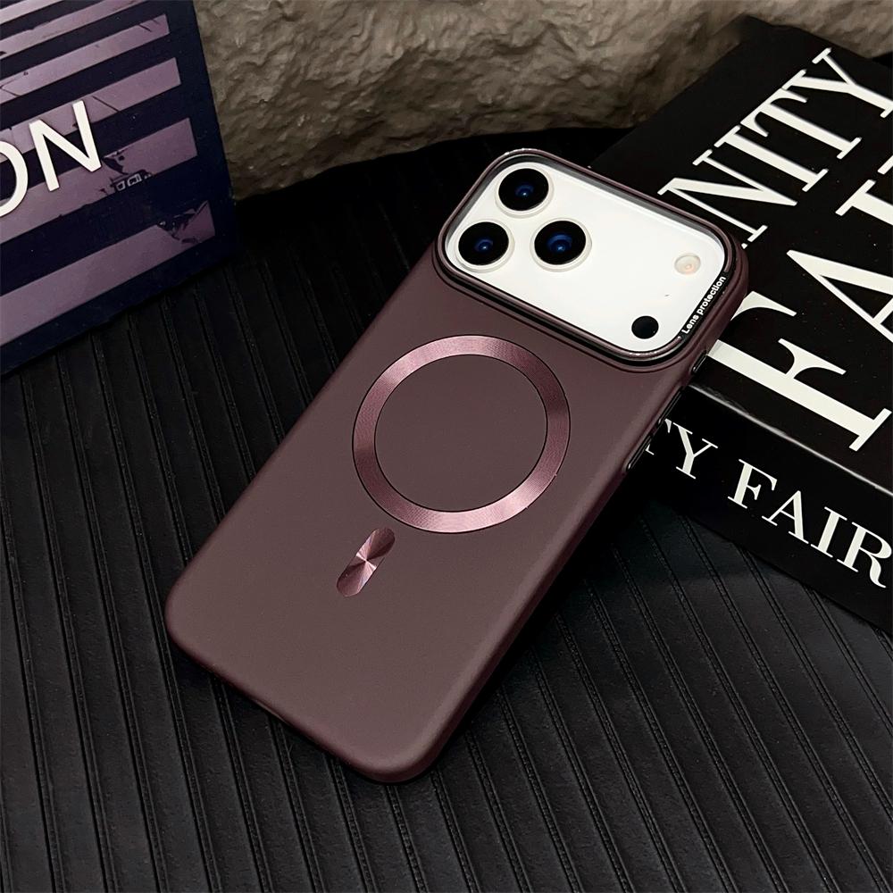 

Solid Color Matte Magnetic Wireless Charging Case For Magsafe For iPhone 17 Air 16 Pro Max Plus Ultra Thin Hard PC Cover iPhone 16 Pro
