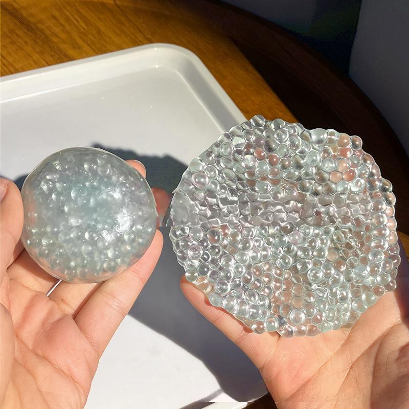 Kreative Transparente Kristallglasperlen Kugeln Stressabbau Spielzeug Langsam Rückprall Fidget Spielzeug Kinder Dekompression Spielzeug