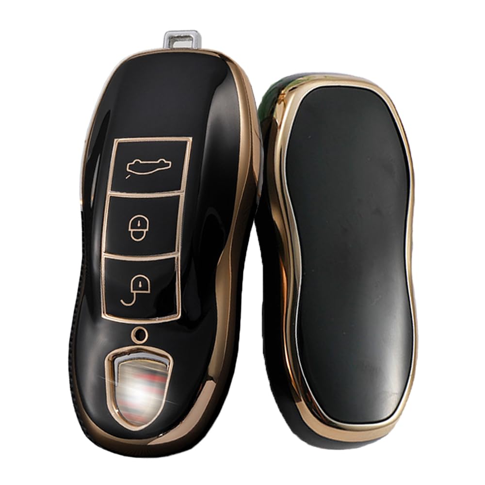 

KUNIO Genuine Porsche Key Case Key Cover Key Holder for Car Porsche Carrera 911 чёрный