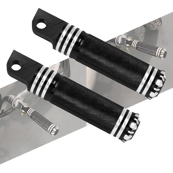 

Motorcycle FootPegs Male Mount Foot pegs Footrest Fit for Harley Sportster XL883 XL1200 Touring Road King Softail Dyna (Chrome) чёрный