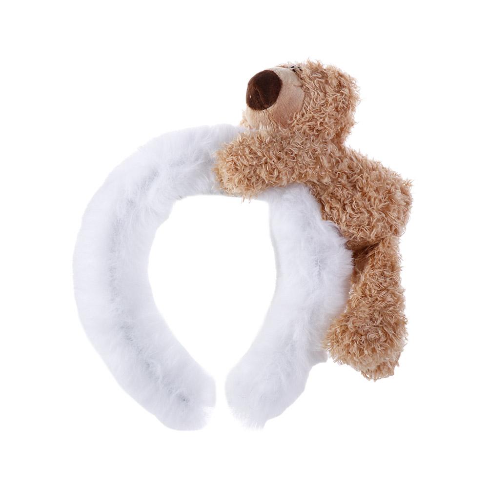 

Rabbit Makeup Headband Cloth Hair Artifact Width Hair Hoop Wash Face Hair Band Cartoon Headband Women Hair Accessories білий