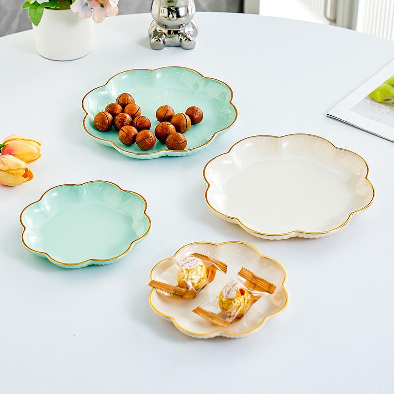 2024 Premium Food-Grade Bone Dish - Elegant Snack & Fruit Plate for Dining