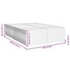 VidaXL Cadre de lit sans matelas bleu 160x200 cm tissu 3284955