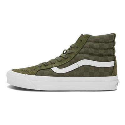 OG Sk8-Hi LX Damier - Feuille de Vigne Baskets Unisexe Vert VN0A4BVB50K