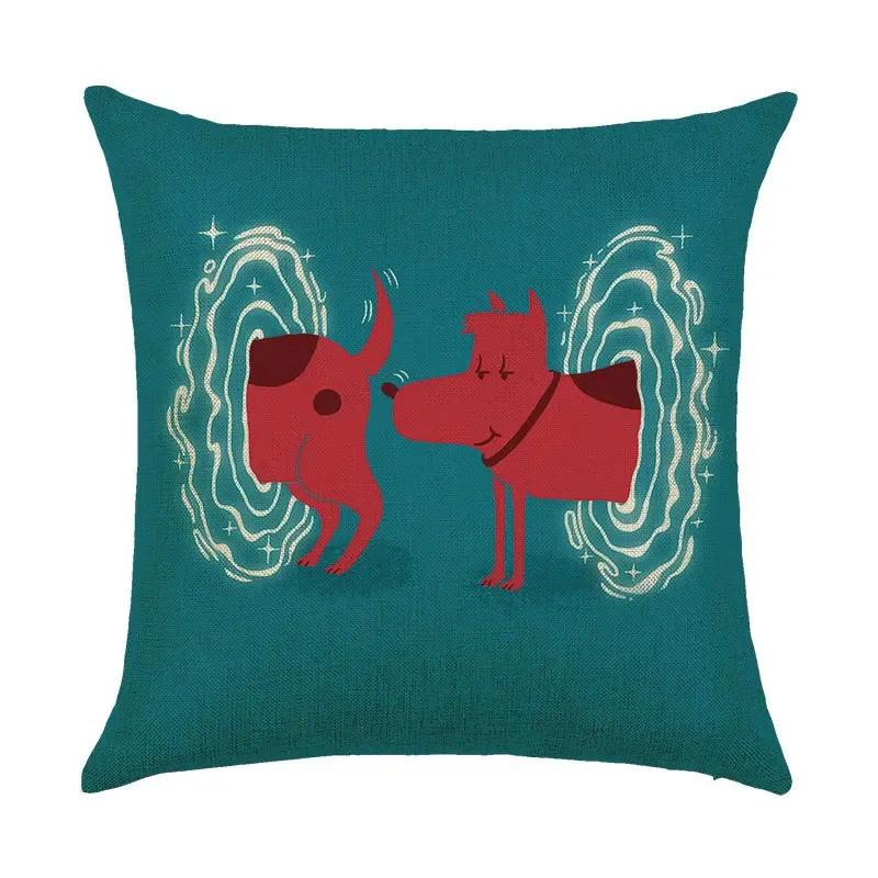 45*45Cm Cartoon Design Pillowcase Creative Household Linen Pillowcase Car Sofa Cushion Cover