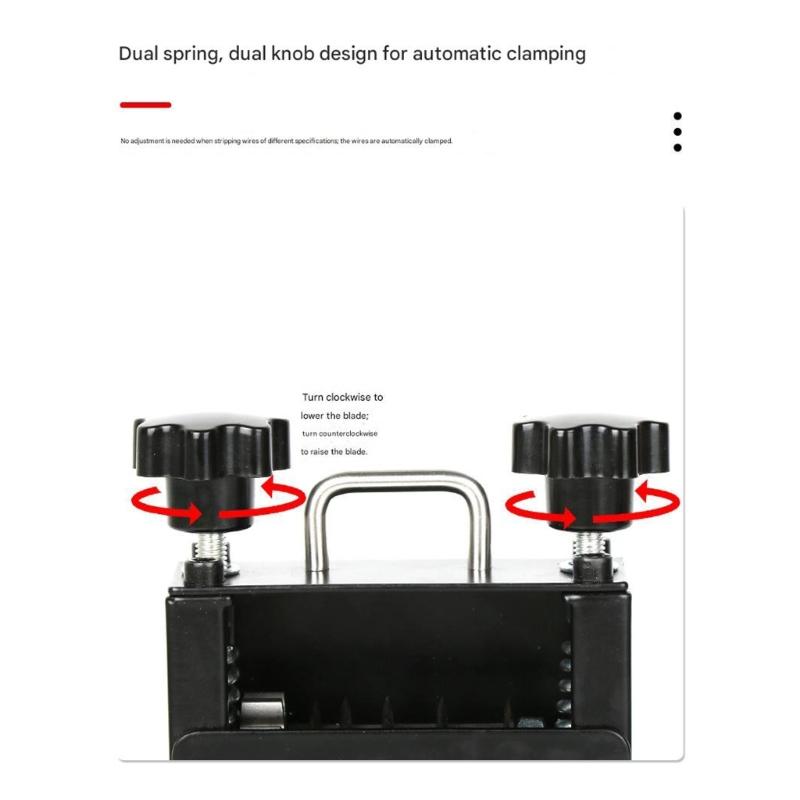 Wire Stripper Featuring Automatic Mode Hand Crank Function with 6 Hole Input for Household DIY Cable Stripping Tool