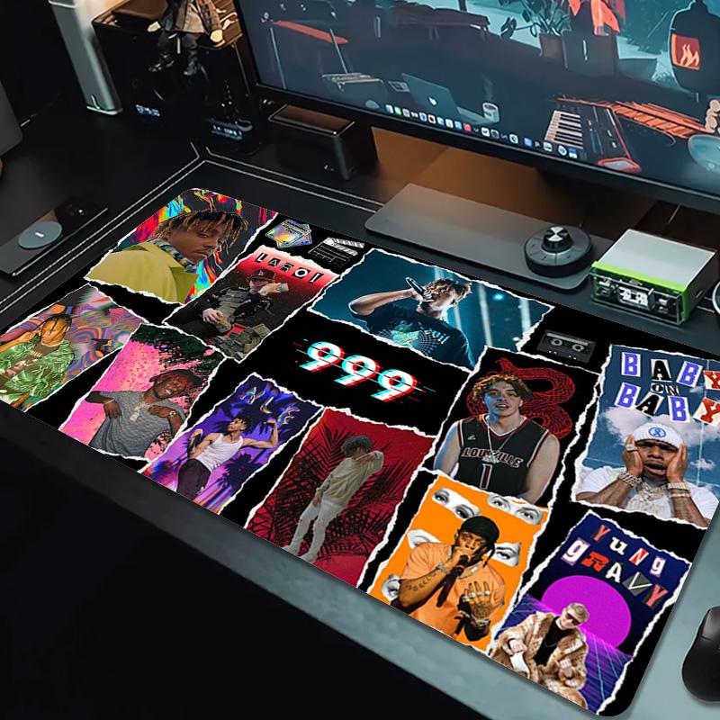 999 rapper Color Mouse Pad Large Gaming Table Cushion Non-slip Laptop Tablet Big Mousepad XXL Mat Mini PC Playmat With Lock edge